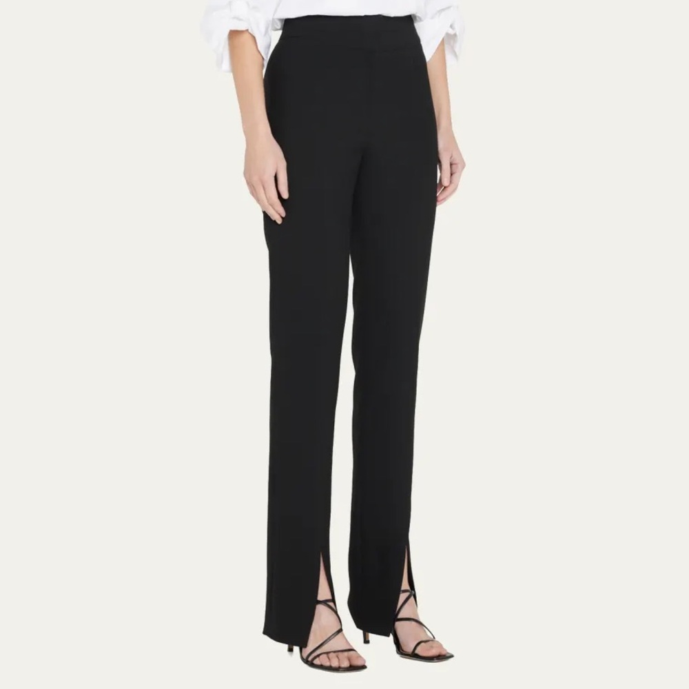 Veronica Beard Paula Black Straight Leg Pants